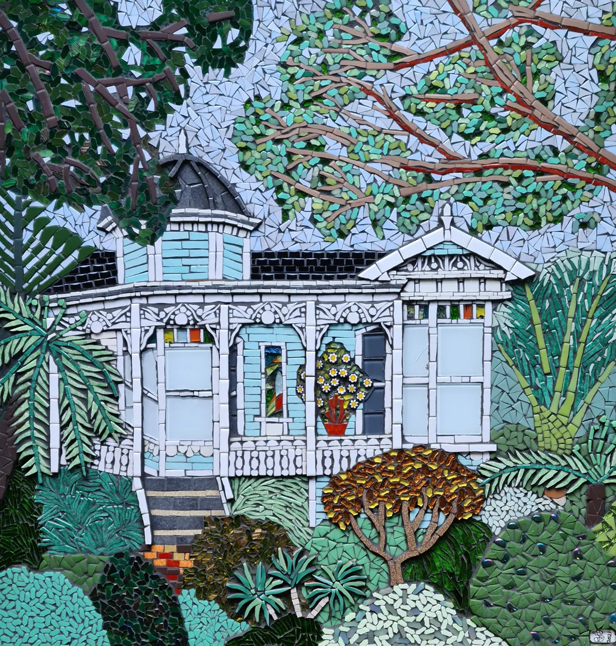 Mosaic of an old Wellington villa by Jane Santos 
