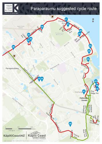 Paraparaumu suggested cycle route