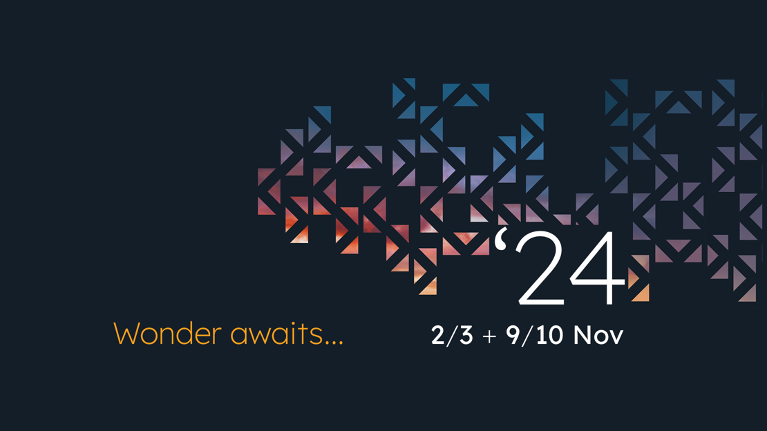 Art Trail logo with the words "Wonder awaits... '24 2/3 + 9/10 Nov"