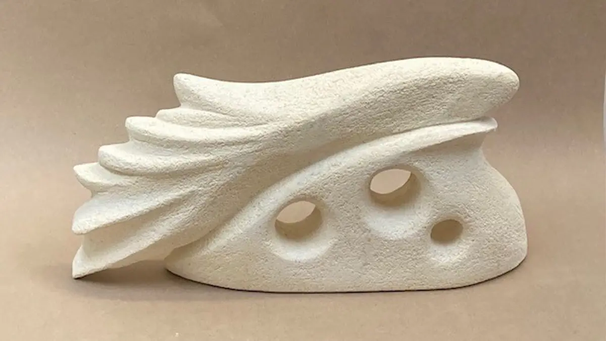 Oamaru stone carving by Donna Clarke