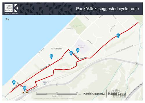 Paekākāriki suggested cycle route