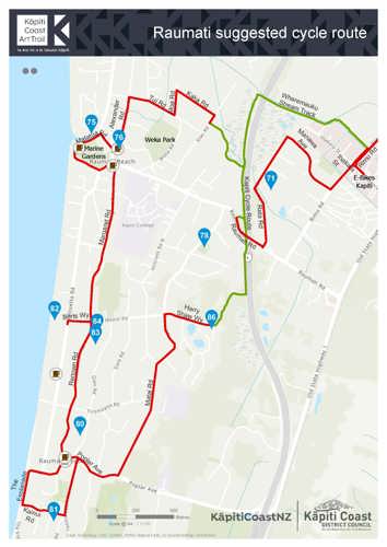 Raumati suggested cycle route